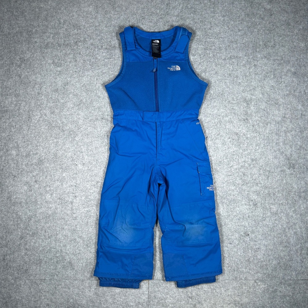 The North Face Snow Bib Toddler 3T Blue HyVent Insulated Winter Ski Overalls